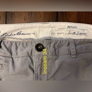 Eddie Bauer Mercer Slim Straight CHINOS 8 TALL